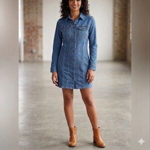 Levi's Blue Denim Coupe Etroite Slim Fit Dress